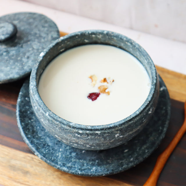 Jangsu Soapstone Tea Cup Set - Traditional Korean Gobdol Stoneware (장수 곱돌 찻잔 세트)