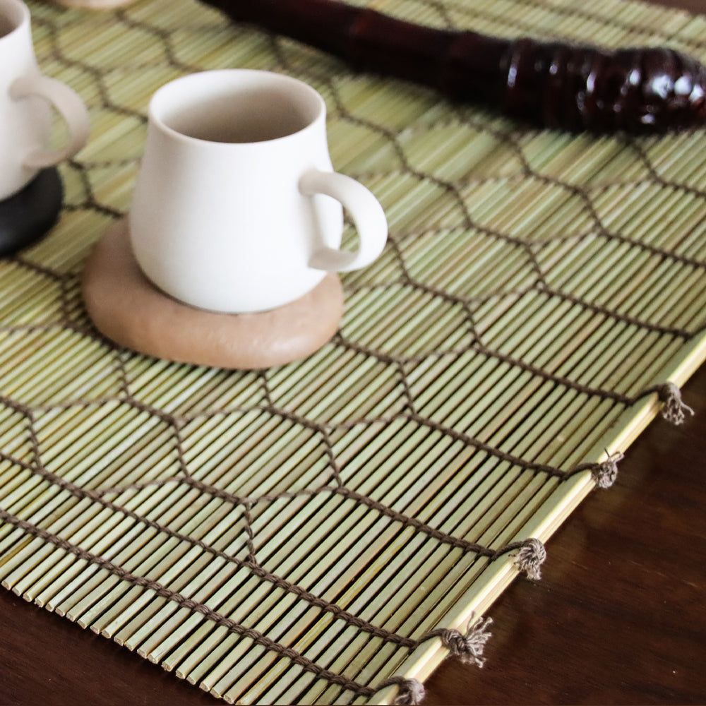 Damyang Handwoven Bamboo Tea Mat (대나무 다도 티매트)