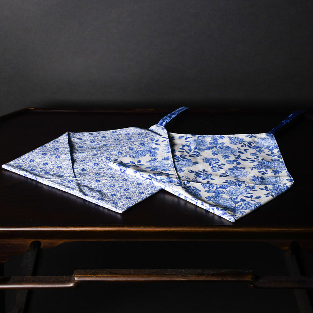 Bojagi Utensil Wrap – Dancheong Pattern (보자기 수저집 단청 패턴)