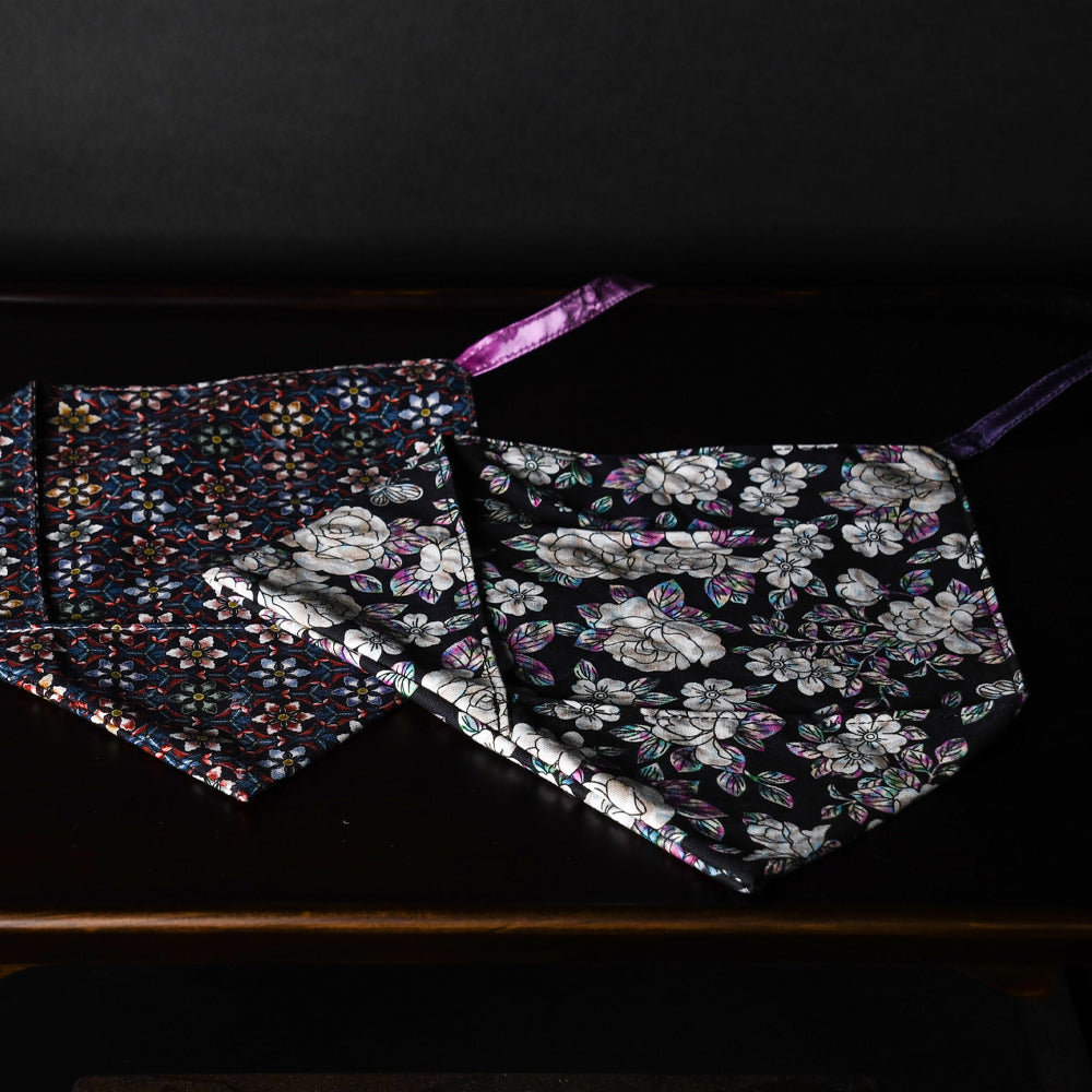 Bojagi Utensil Wrap – Dancheong Pattern (보자기 수저집 단청 패턴)