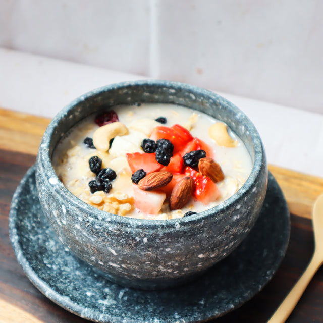 Jangsu Soapstone Tea Cup Set - Traditional Korean Gobdol Stoneware (장수 곱돌 찻잔 세트)