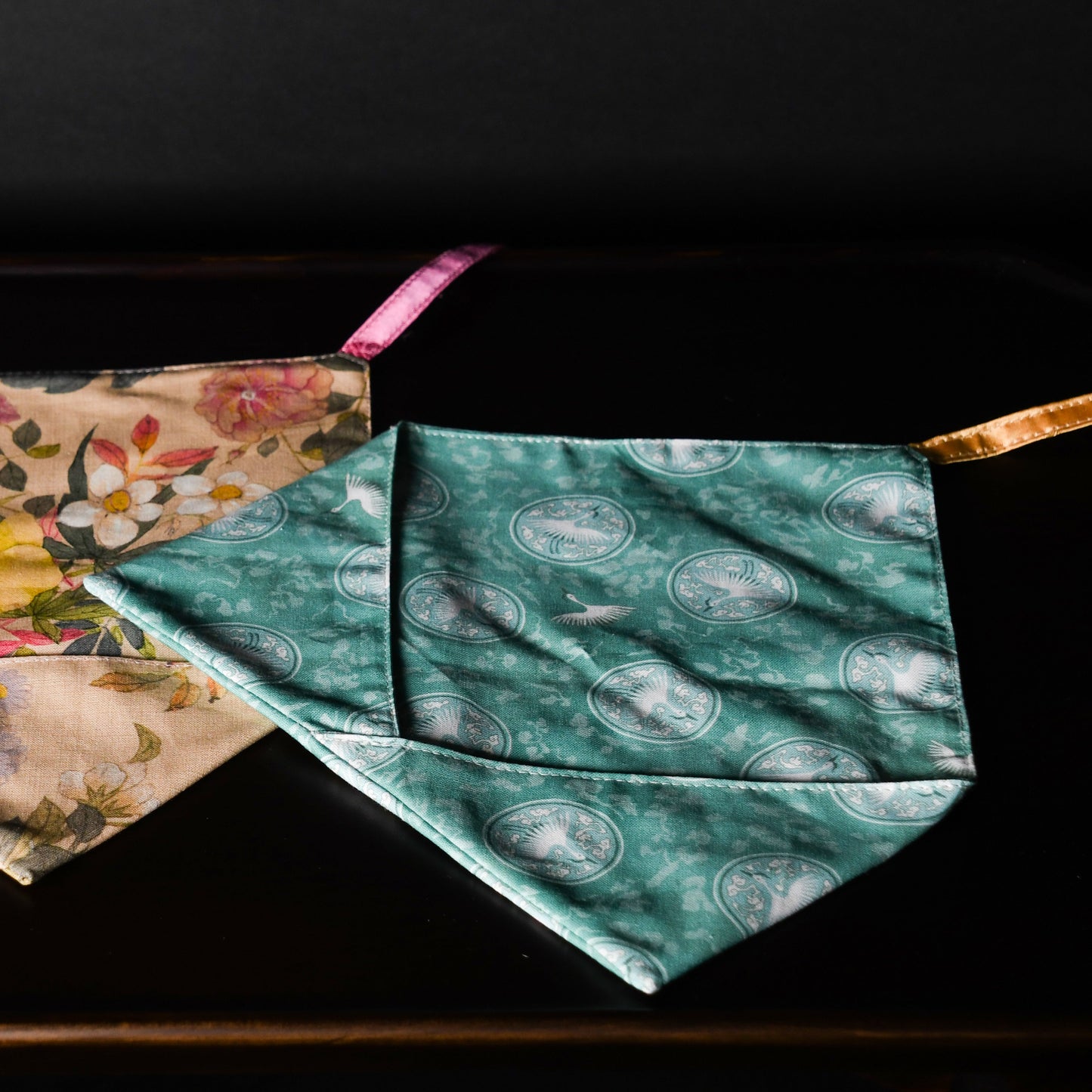 Bojagi Utensil Wrap – Dancheong Pattern (보자기 수저집 단청 패턴)